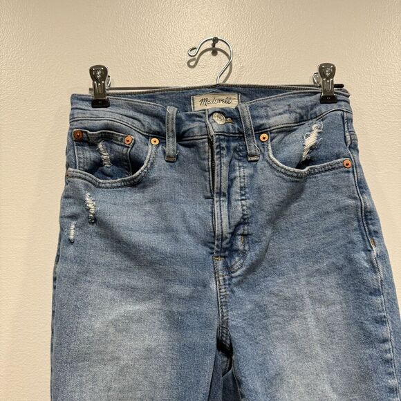 Madewell The Perfect Vintage Jean in Denman Wash Light Blue Straight Women sz 25 - Picture 3 of 10